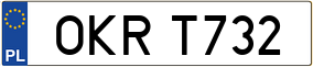 Trailer License Plate